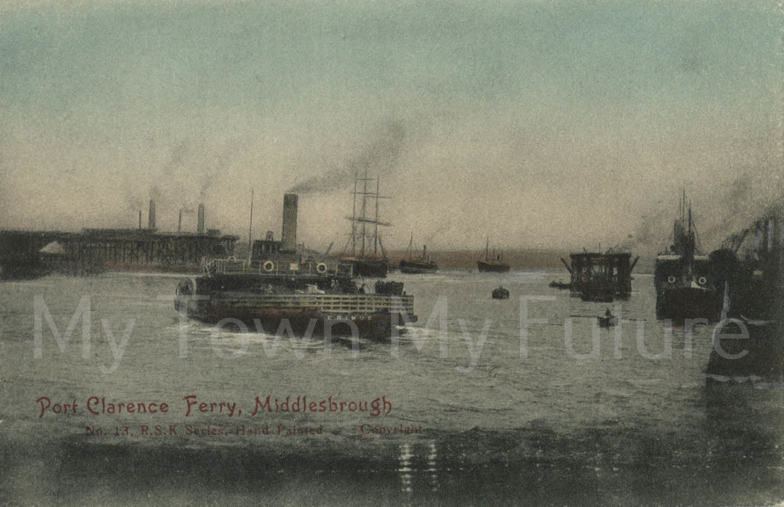 Ferrys - Port Clarence Ferry - Postcard__RSK Series_