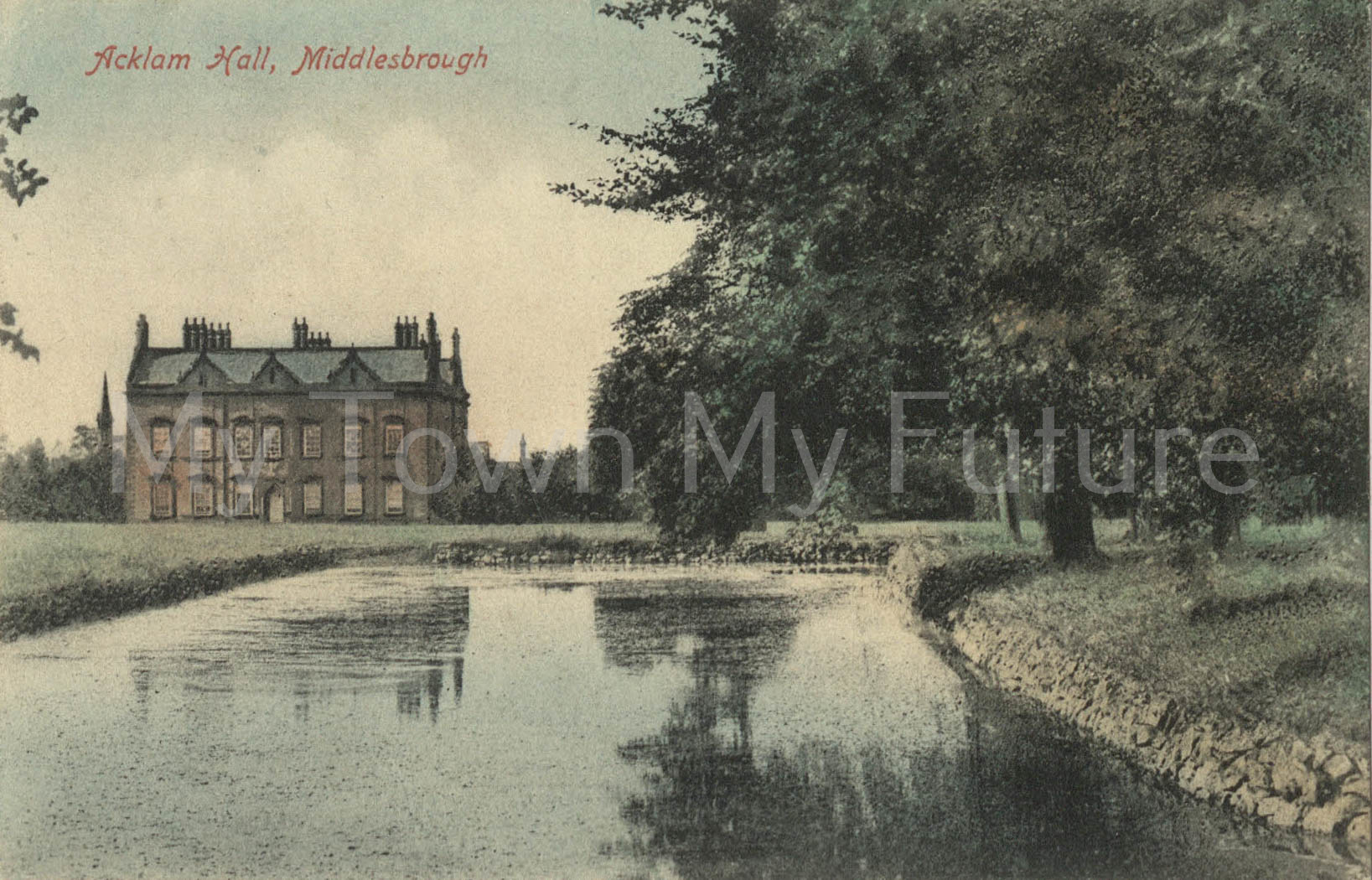 Acklam Hall copy of postcard