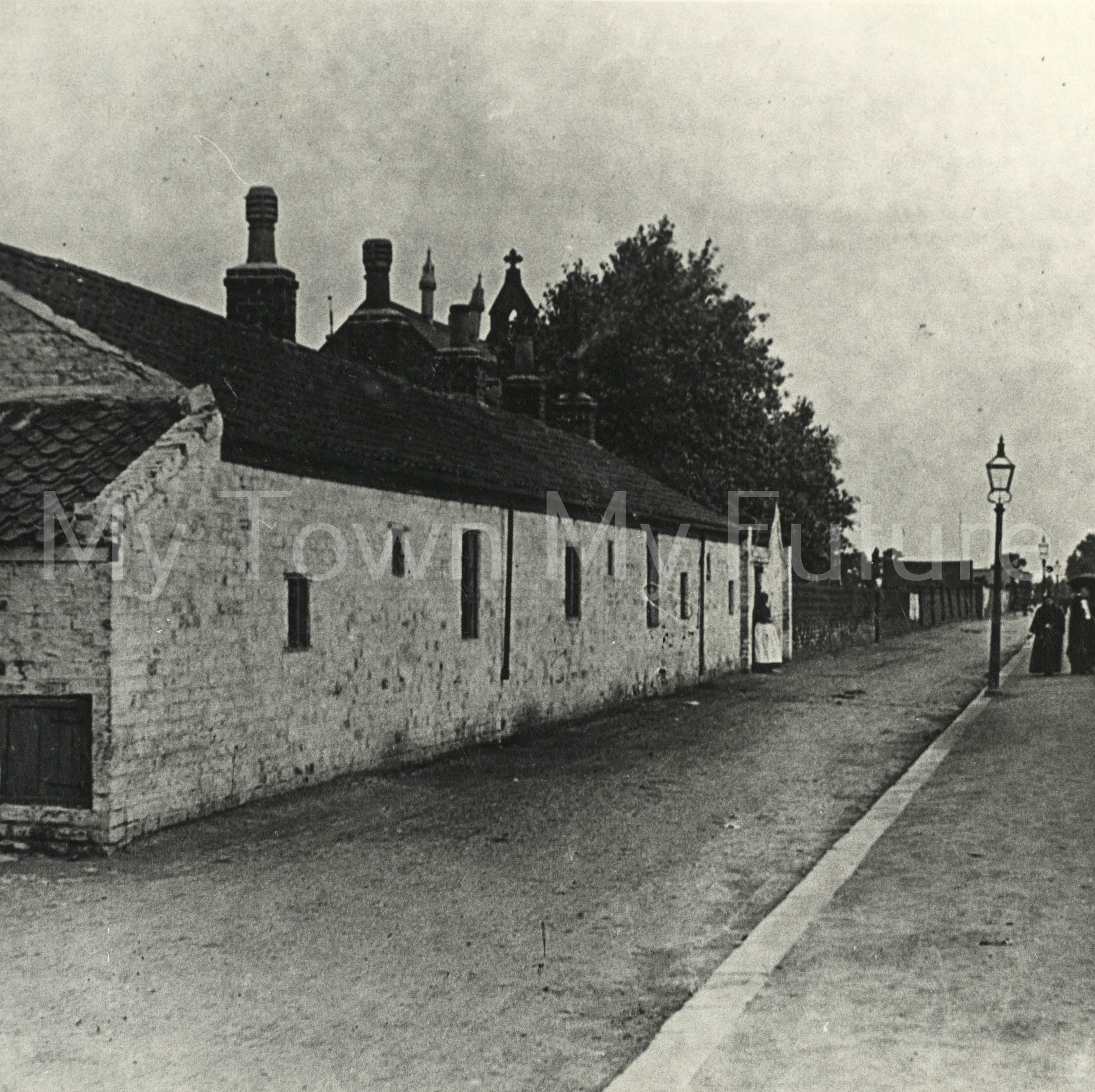 White Cottages, St Barnabas Road, Linthorpe, Middlesbrough. c.1900.