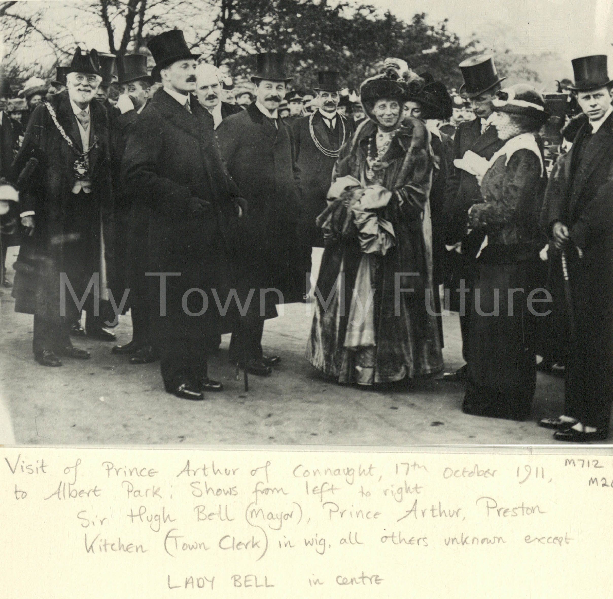 Albert Park - Showing Hugh Bell - Prince Arthur Preston Kitchen, 17th October 1911 - Date of the Opening of the Transporter Bridge - Dennis Wompra 
