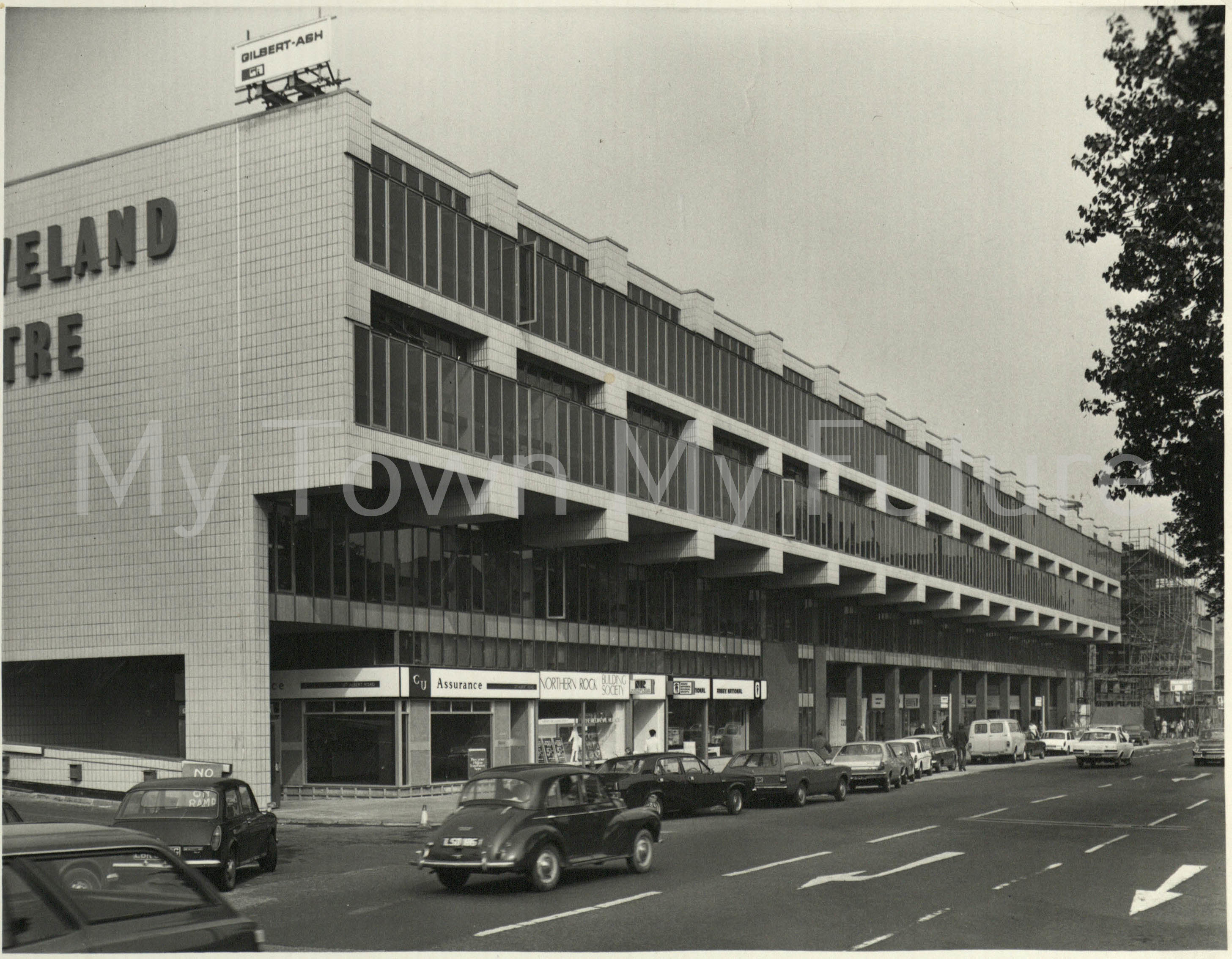 Cleveland Centre - Albert Road side-newly built-opened in stages 1970 - 1971, 1st Store Dean Wycherley's Record Shop opened 12 Aug 1970
