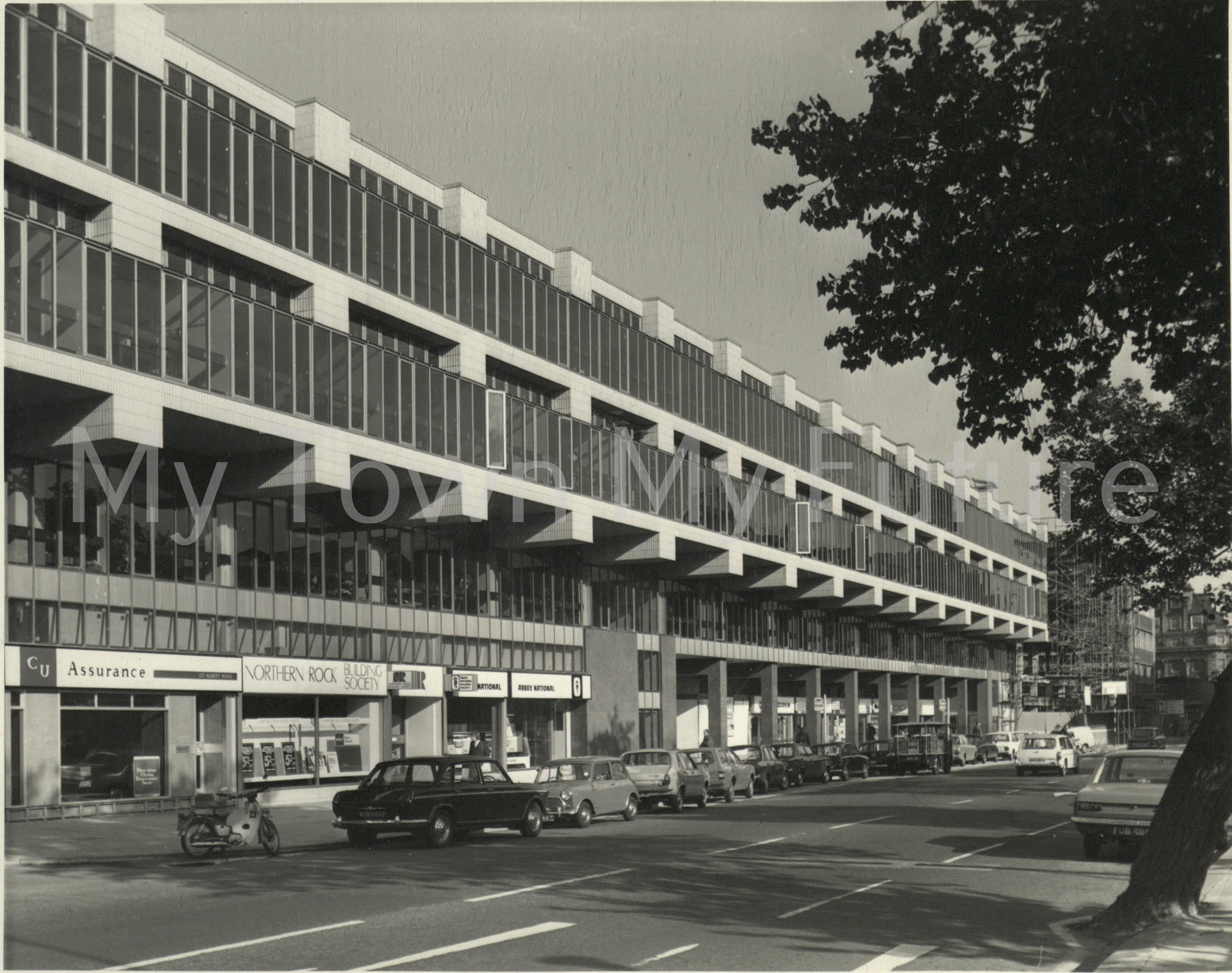 Cleveland Centre - Albert Road side-newly built-opened in stages 1970 - 1971, 1st Store Dean Wycherley's Record Shop opened 12 Aug 1970