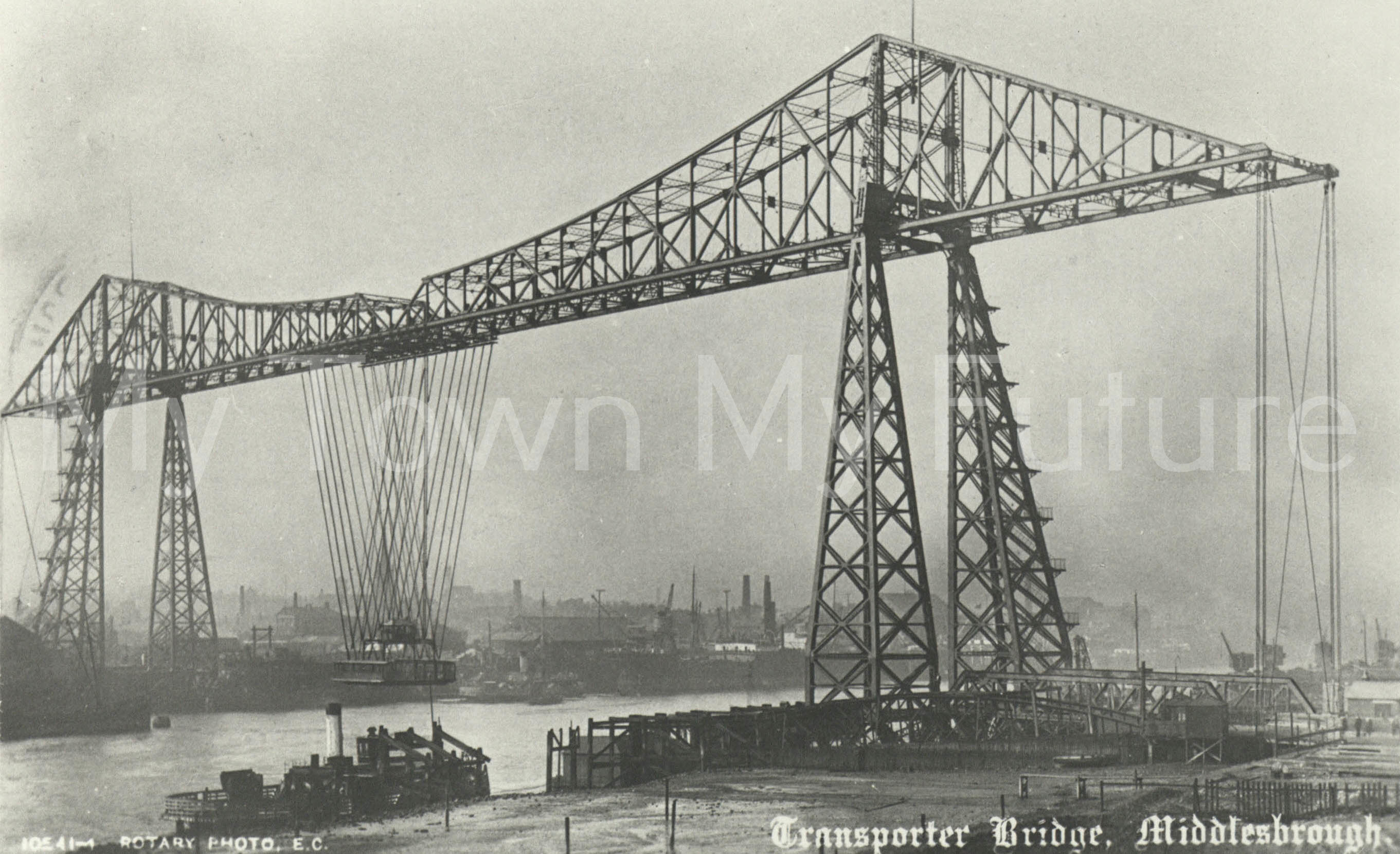 Transporter Bridge Shortly after Complettion c June July 1911