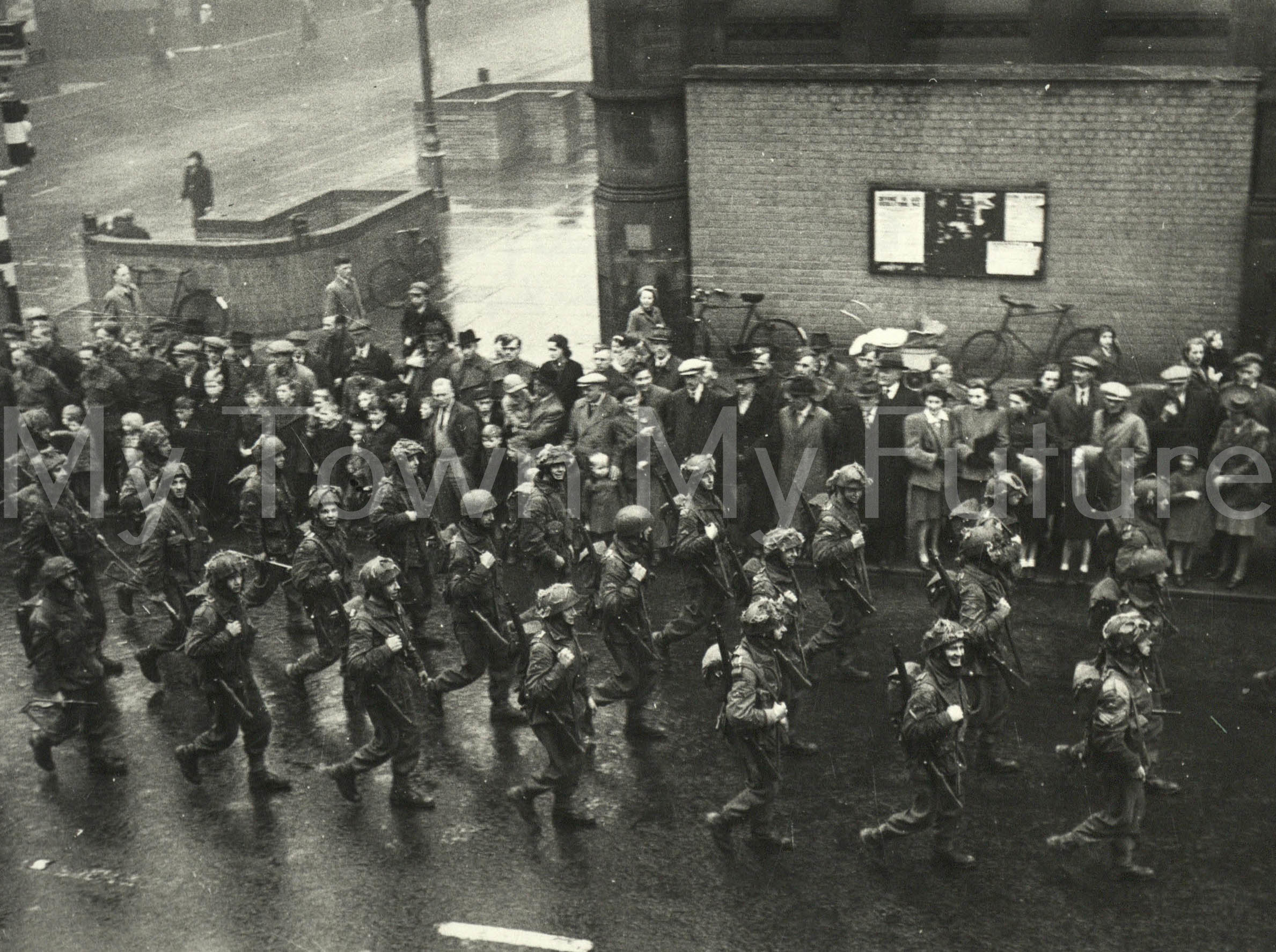 Military Personnel Home Guard and Airbourne Troops March 25th October 1943 After Battle Exercises Middlesbrough Area