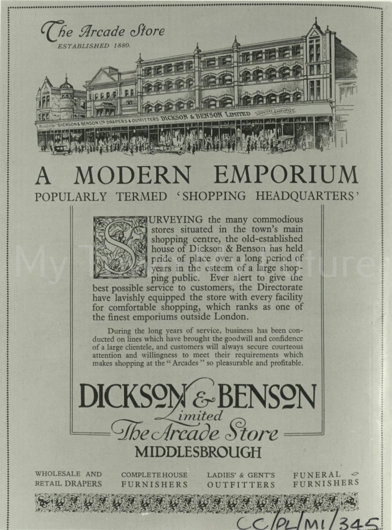 Dickson & Benson Ltd Linthorpe Road My Town My Future