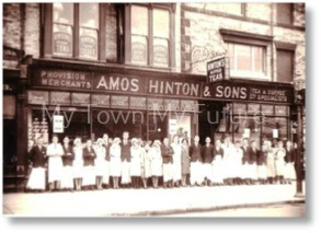 A Photo of the staff from Amos Hinton & Sons stood outside of the shop